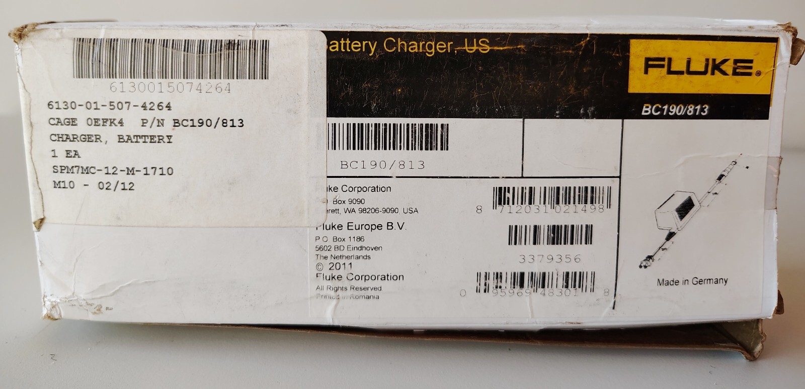 Fluke Bc-190/813 New OEM Battery Charger Power Supply for Fluke 190 Oscilloscope