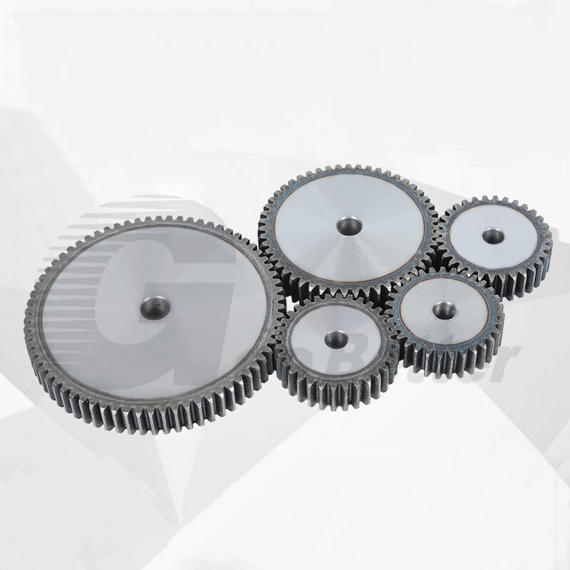 1/1.5/2/2.5/3/4/5 Mod 10-150T Spur Gear 45# Steel Pinion Gear Thickness 10-40mm