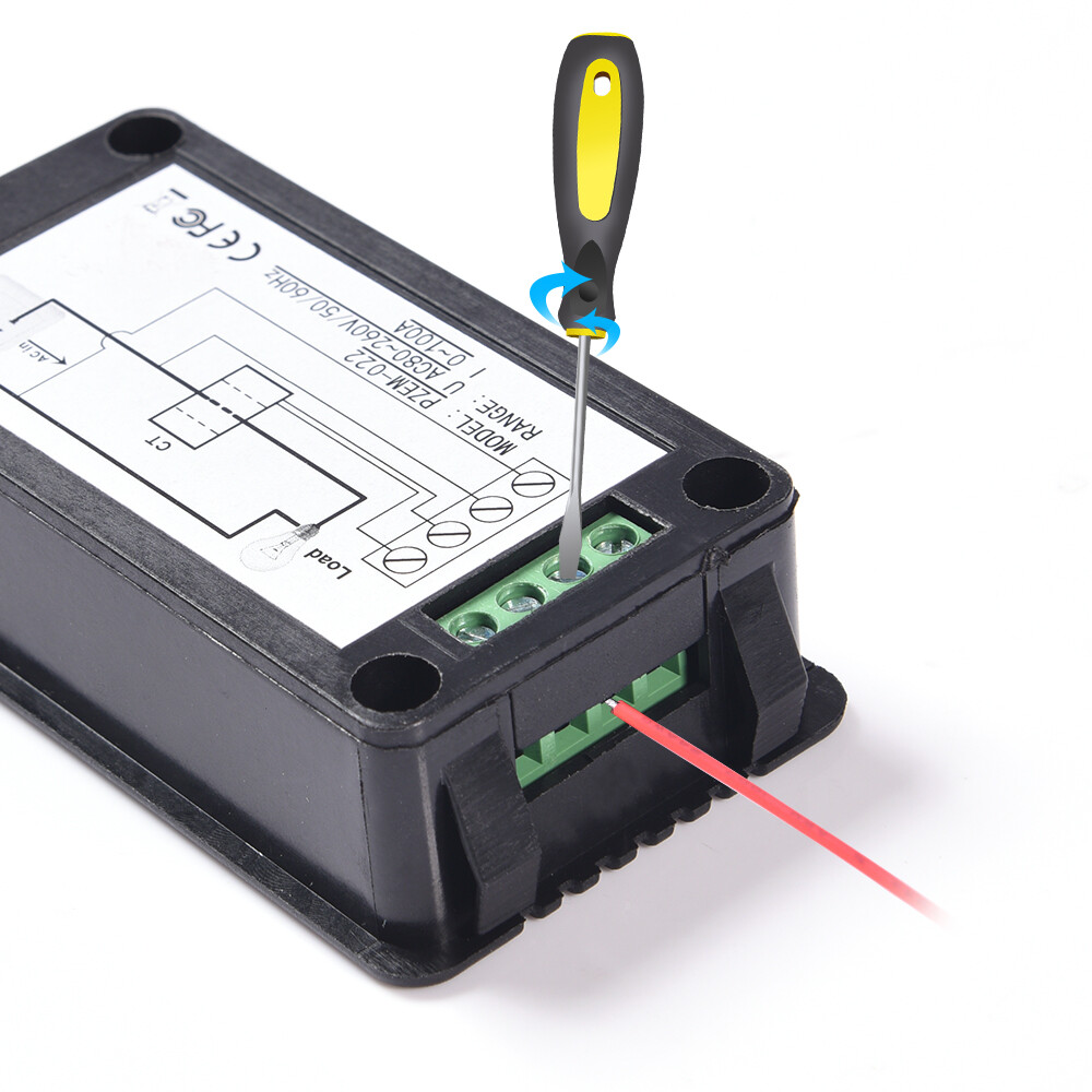 100A LCD Display AC Voltmeter Voltage Meter Ammeter Energy Power Monitor 80-260V