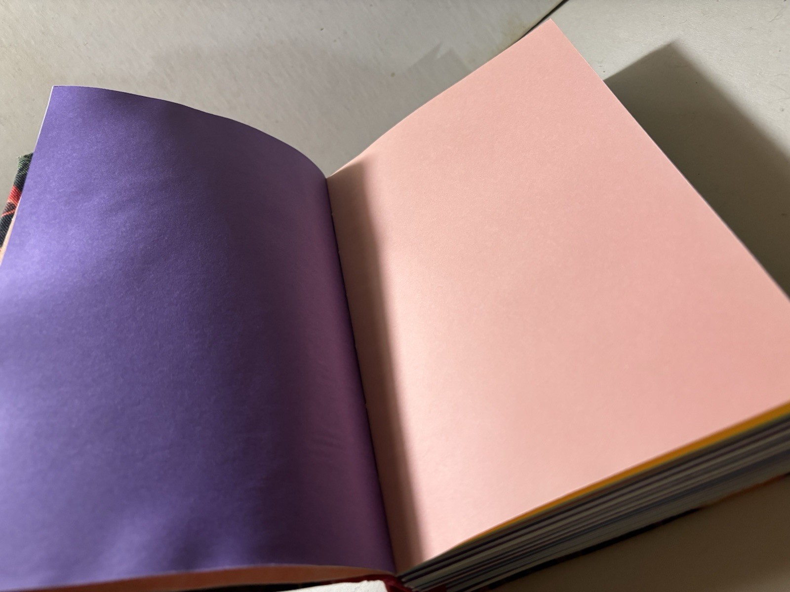 Handmade Mushroom Fabric – Sketchbook Blank Journal Book – 8. 5 in. x 5.8 in.
