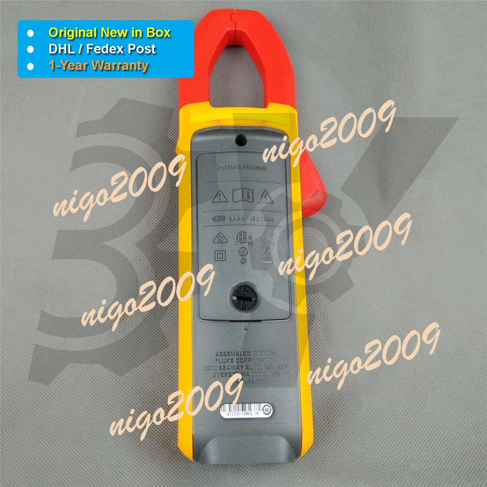 Original New in Box FLUKE 381 Remote Display AC/DC True RMS Clamp Meter DHL Fedx