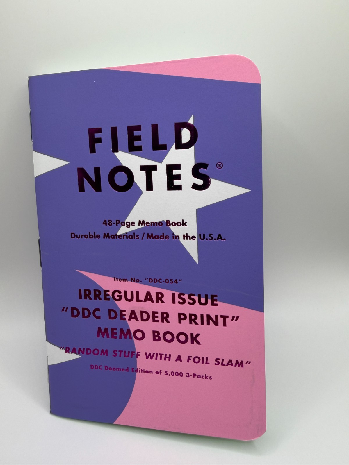 Field Notes Deader and Deadest Print PEACE FINGER SINGLES – FIVE TOTAL