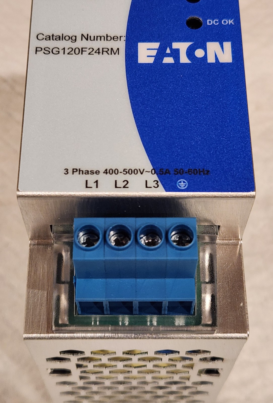 Eaton PSG120F24RM-A4 24V DC Power Supply, 400-500 Vac 3 Phase