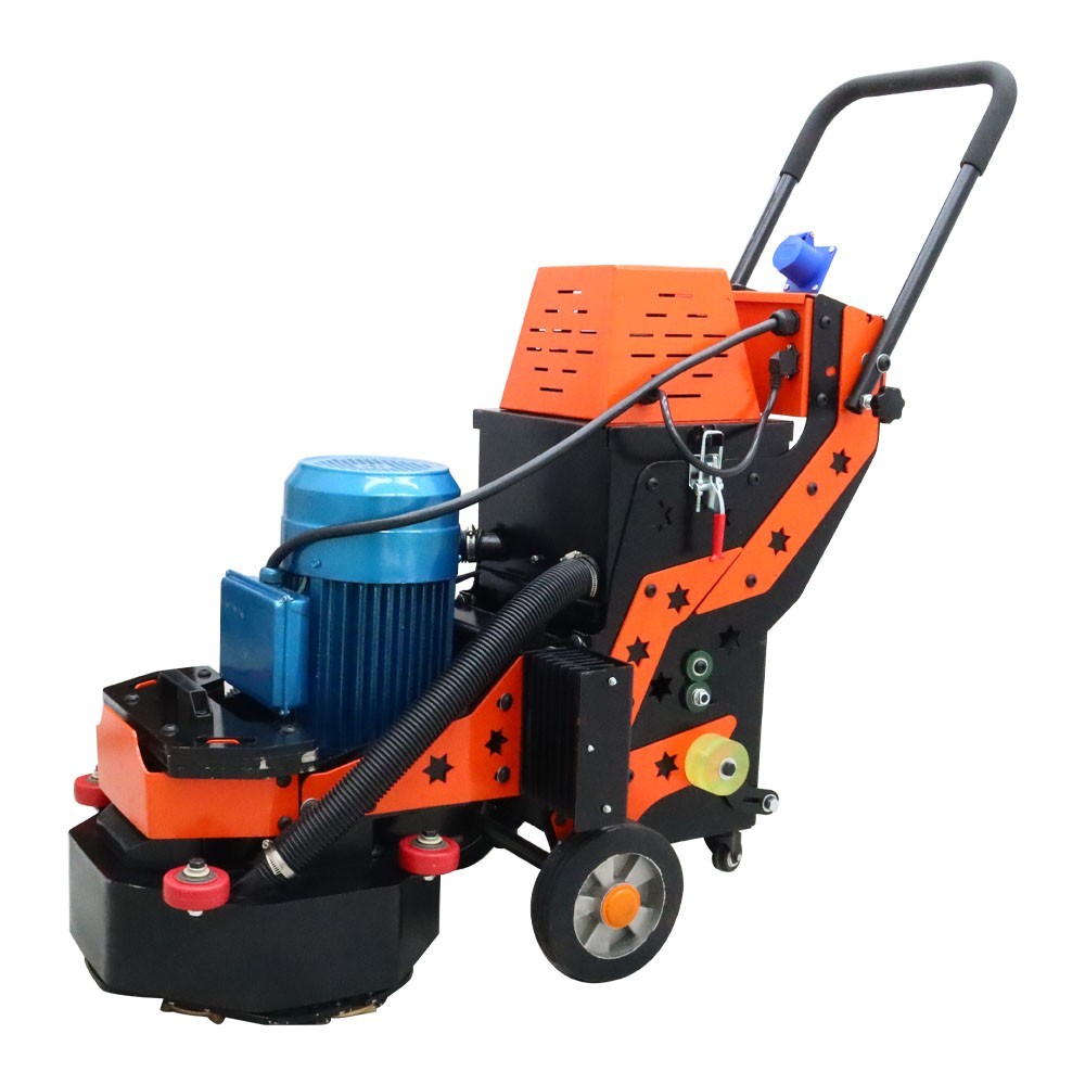 220V 5.4HP Concrete Floor Grinding Polishing Machine 16.14″Grind Wide 6pcs Head