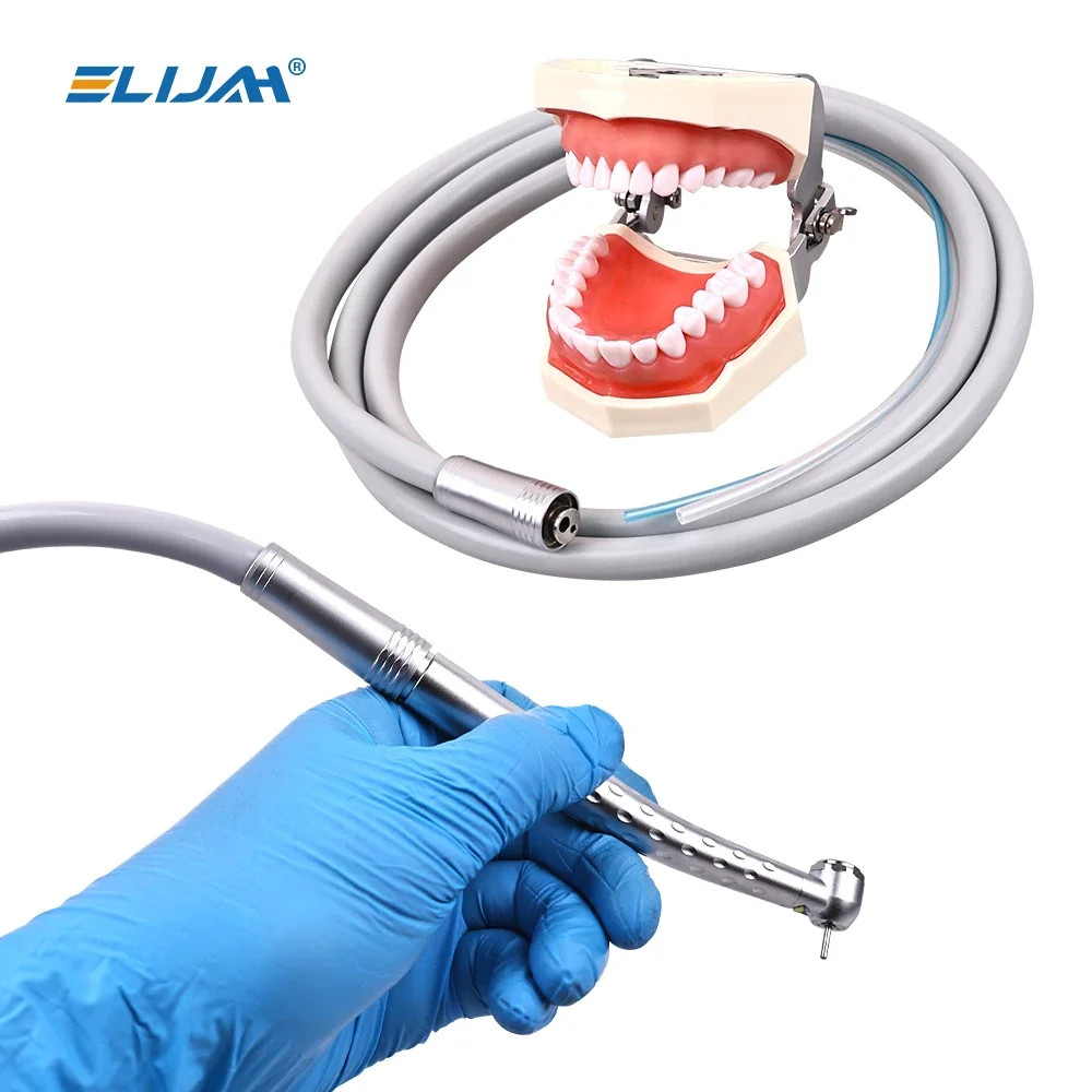 Dental 2/4 Holes Silicone Tubing Hose for Air Turbine High Speed Handpiece IN US