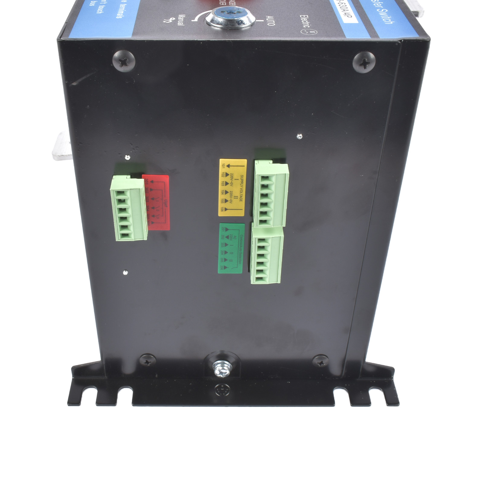 Industrial Automatic Transfer Switch 4P 630A 110V or 220V Auto or Manual Mode