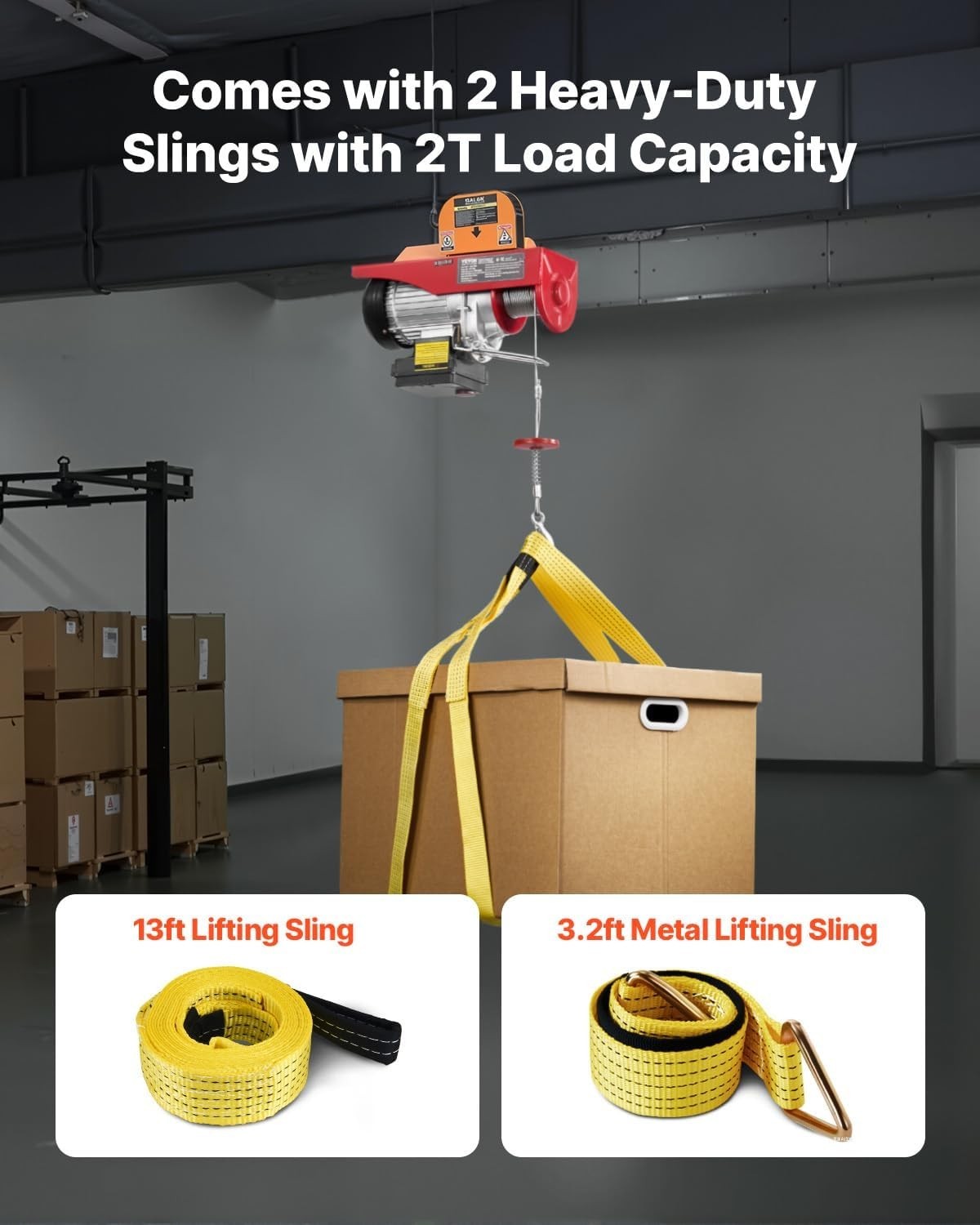 Electric Winch 1320LBS With Remote Control Heavy Duty Lifting Equipment
