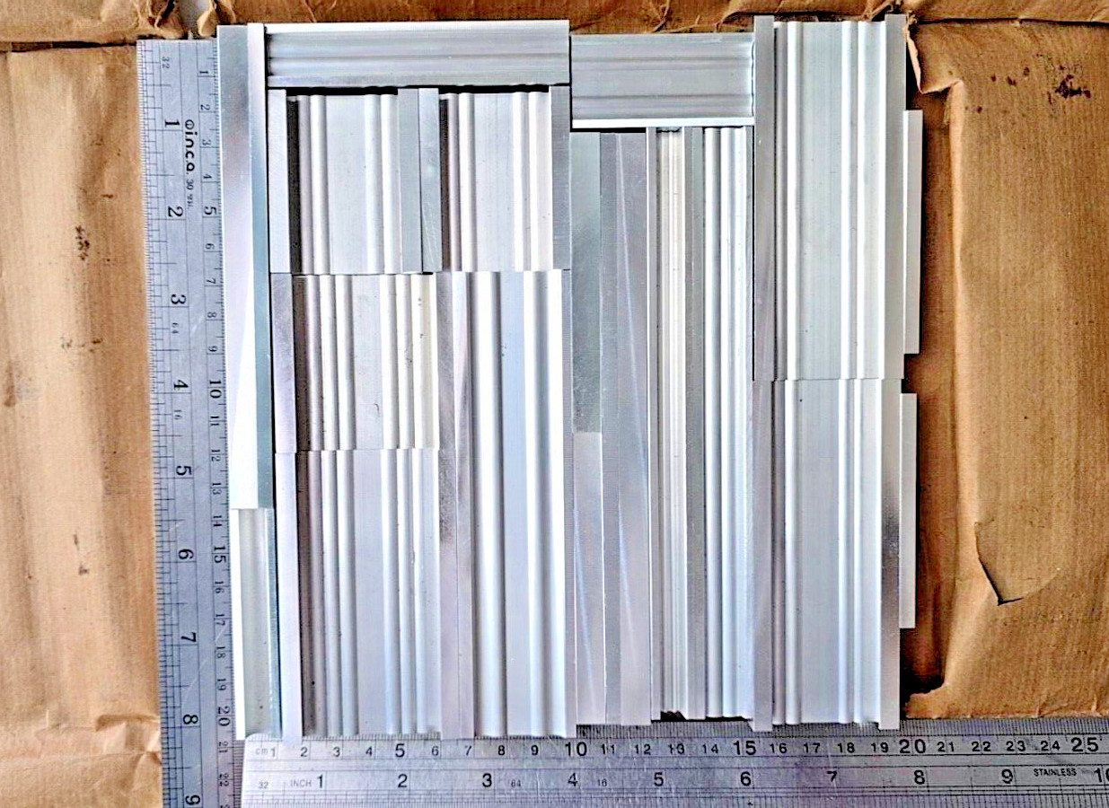 Letterpress Aluminum Furniture,Spacing Material,Set#2=20 pieces 2.7 lbs./1.1kg.
