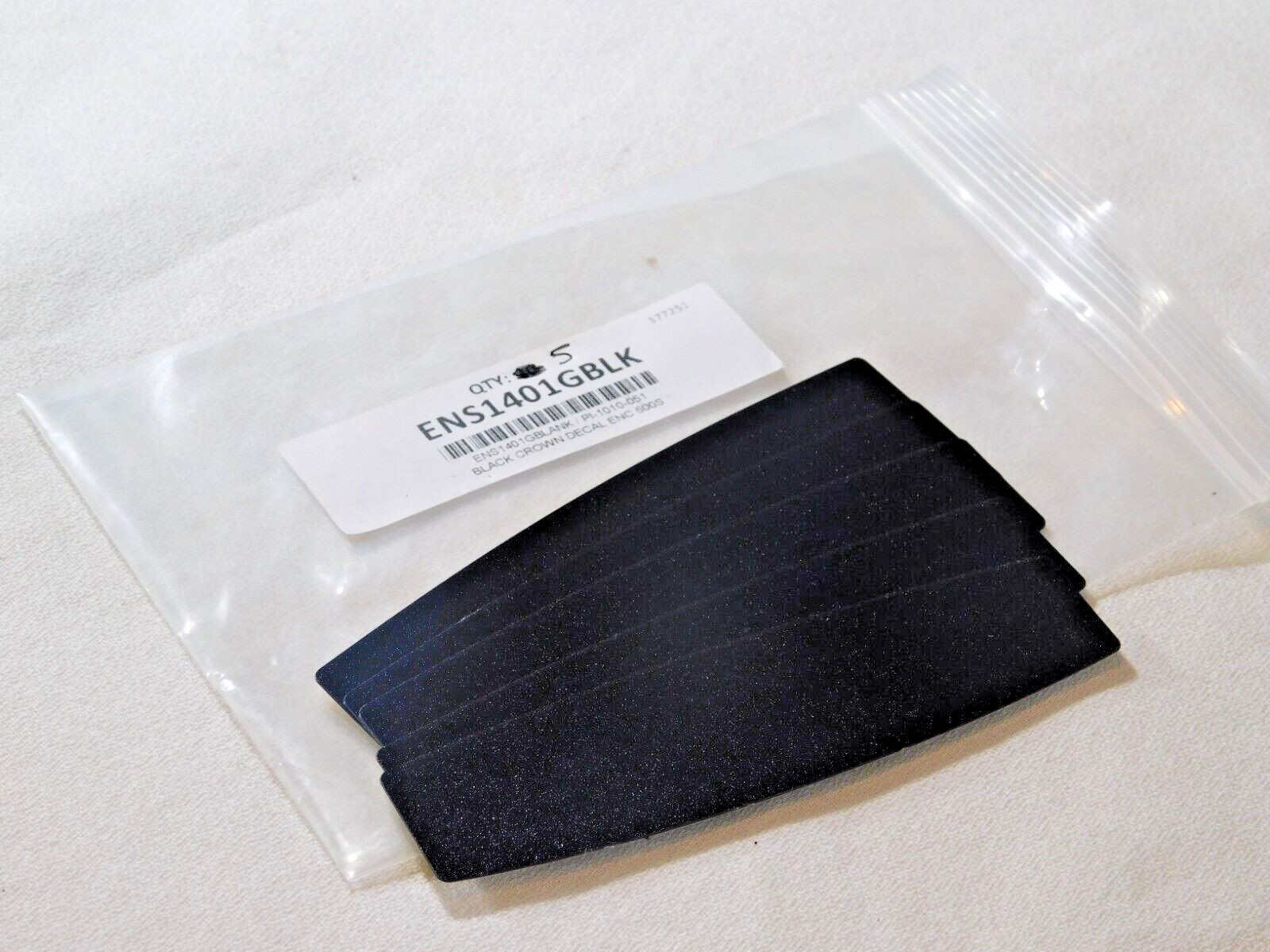 ENS1401GBLK Gilbarco Encore Crown Graphic. BLANK/BLACK (LOT of 5 Pieces)