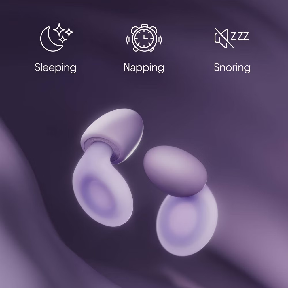 Loop Dream Earplugs for Deep Sleep, Napping and Snoring – Lilac
