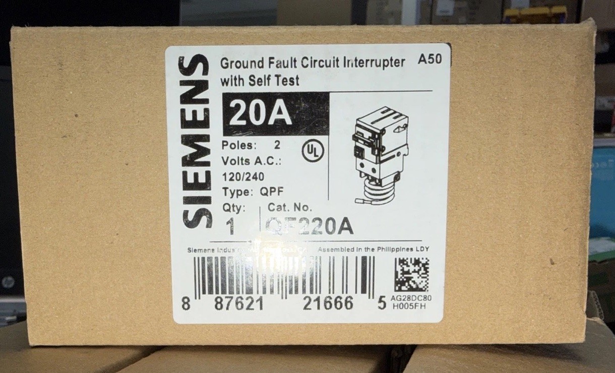 Siemens QF220A Gfci 20A 240v Dual Pole New Free Shipping