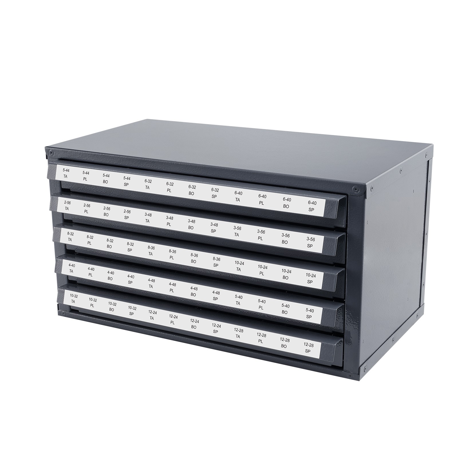 VEVOR Tap Dispenser Organizer Cabinet Five-Drawer #2-56-#12-28 60 Compartment
