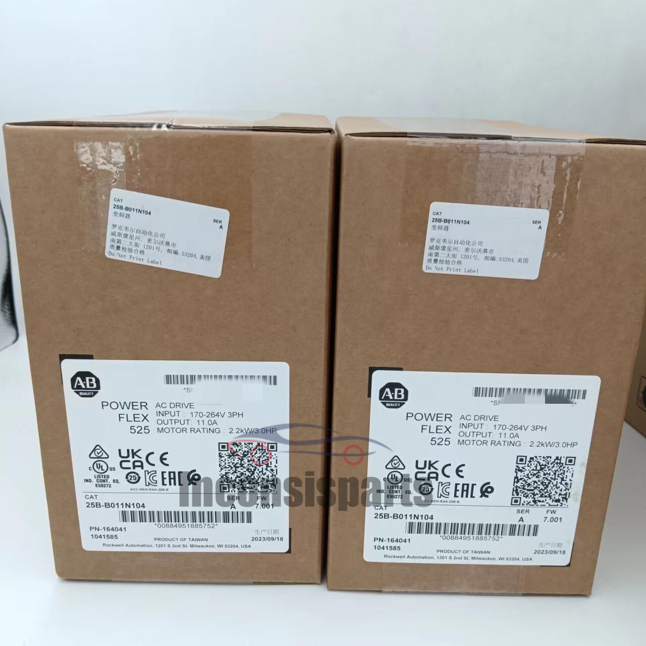 New Allen-Bradley 25B-B011N104 | PowerFlex 525 Drive 2.2kW 3.0Hp AB 25B-B011N104