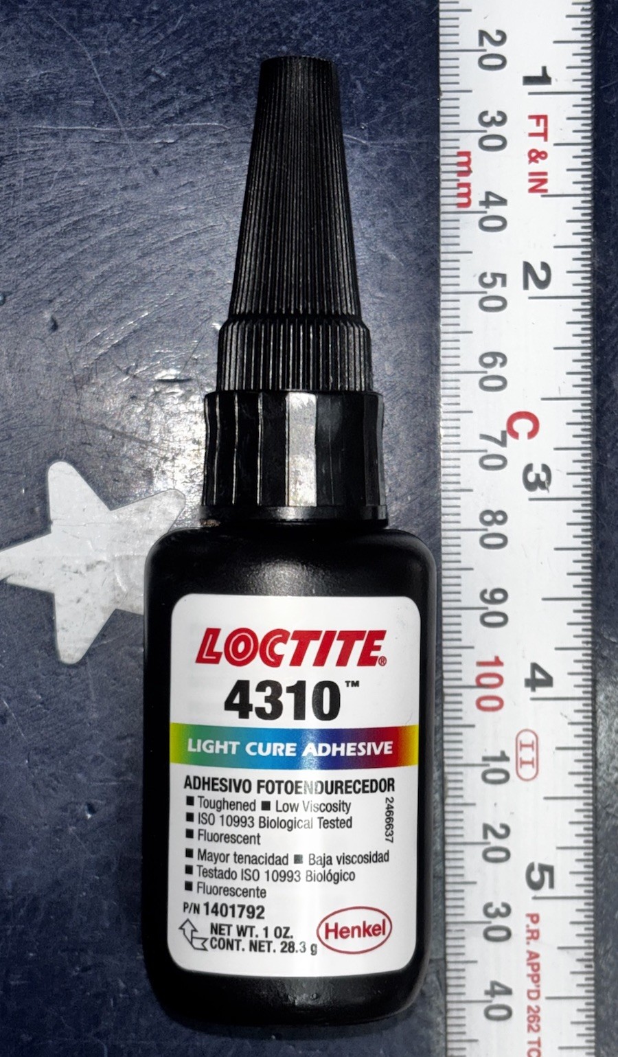 Loctite 4310 Light Cure Adhesive 1 OZ 28.3g 1401792 ONE BOTTLE