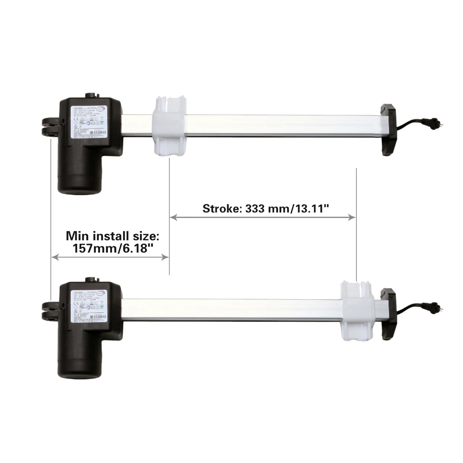 Recliner Lift Chairs Limoss Motor Actuator Part 450917 Kit with HC130 Remote