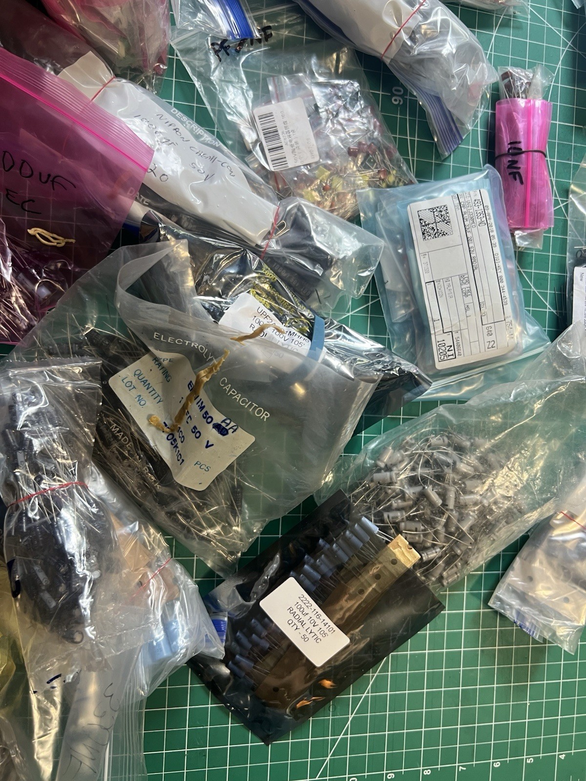 HUGE 11lb Lot Of Electronic Components NOS