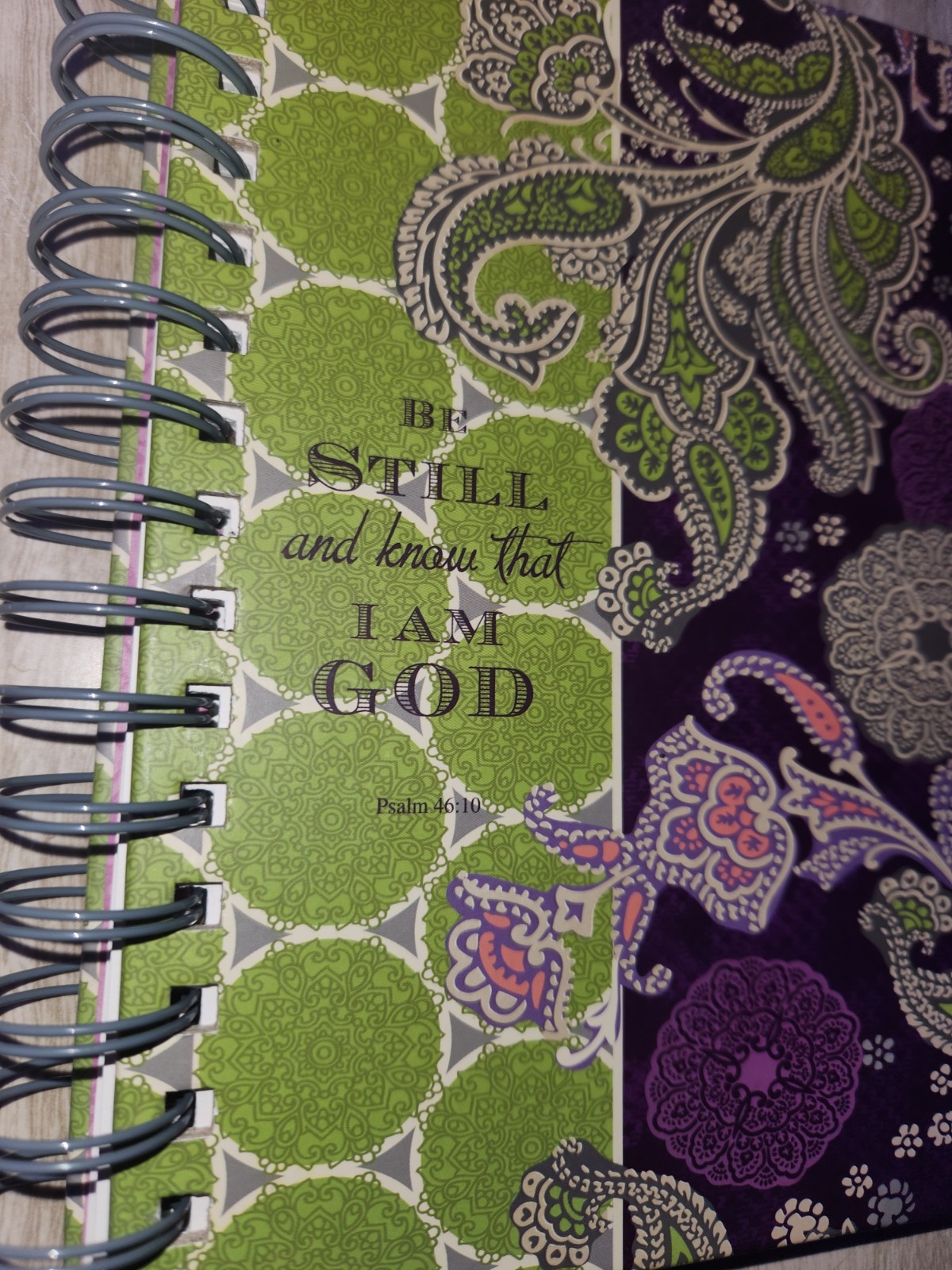 BE STILL AND KNOW THAT I AM GOD SPIRAL BOUND JOURNAL LINED~NEW COND~SEE PICS