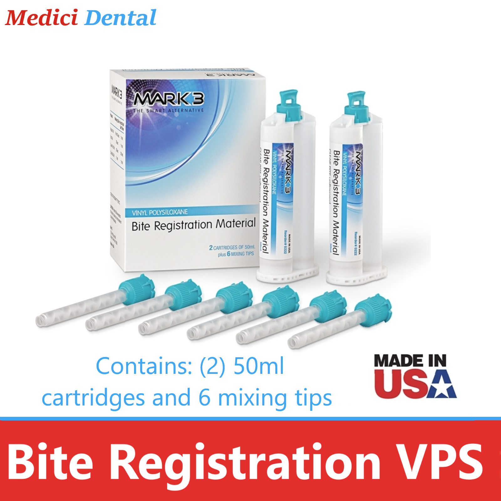 Dental Bite Registration VPS 50ml, Clear Bite Fast Set – MARK3 Made in USA