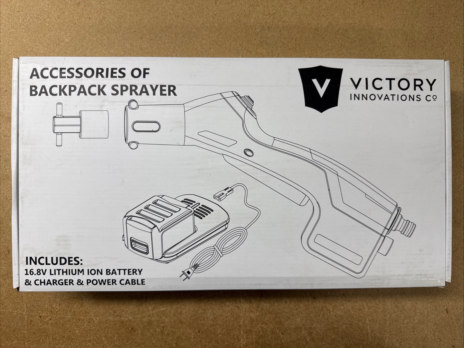 Victory Electrostatic Backpack Spray Handle W/ Battery VP300ES (Wand ONLY)