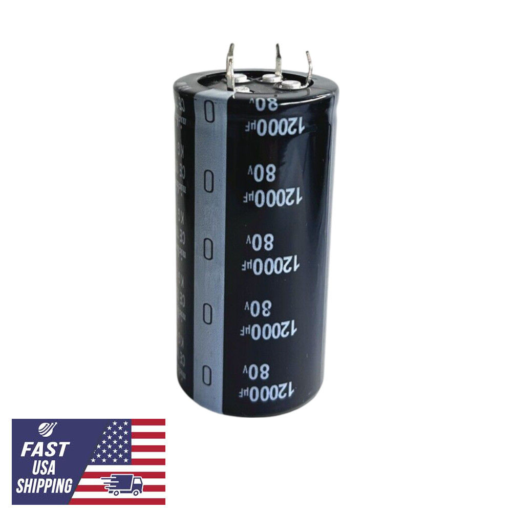 US SNAP-IN 12000uF 12000mfd 80V 35*70mm Electrolytic Capacitor For Audio HO