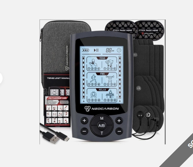 Neocarbon TENS Unit Muscle Simulator SM9126 Electroni Pulse Physical Therapy
