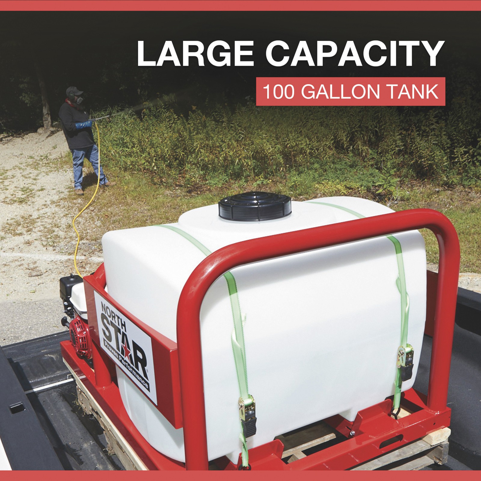 NorthStar Skid Sprayer, 100-Gallon Capacity, 160cc Honda GX160 Engine