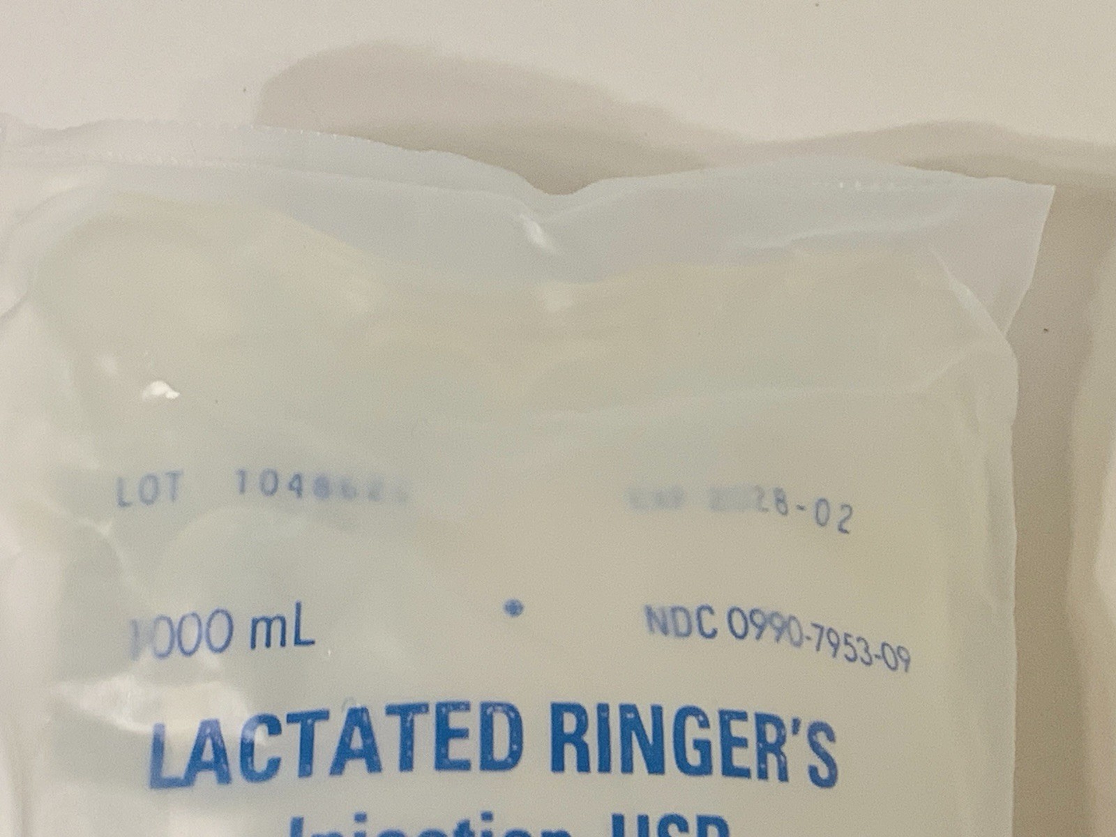 2 X Lactated Ringers USP 1L /1000mL 2028/02