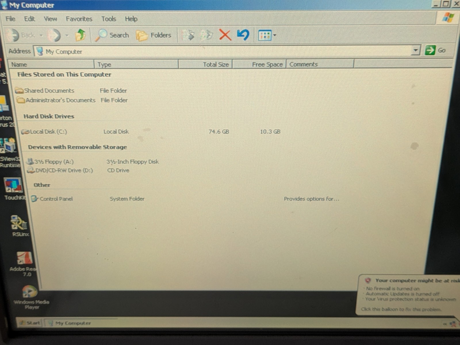 ALLEN BRADLEY VersaView 1500w 6180W-15BPXPH Works Please Read!! Windows XP