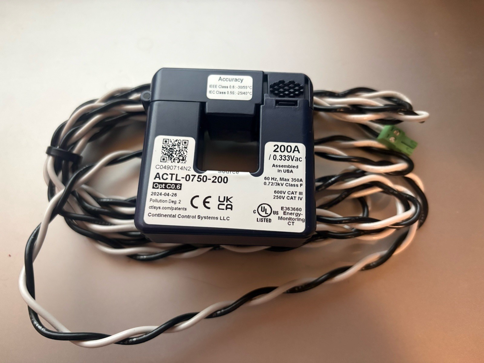 Split-Core Current Transformer ACCU-CT ACTL-0750 Series S
