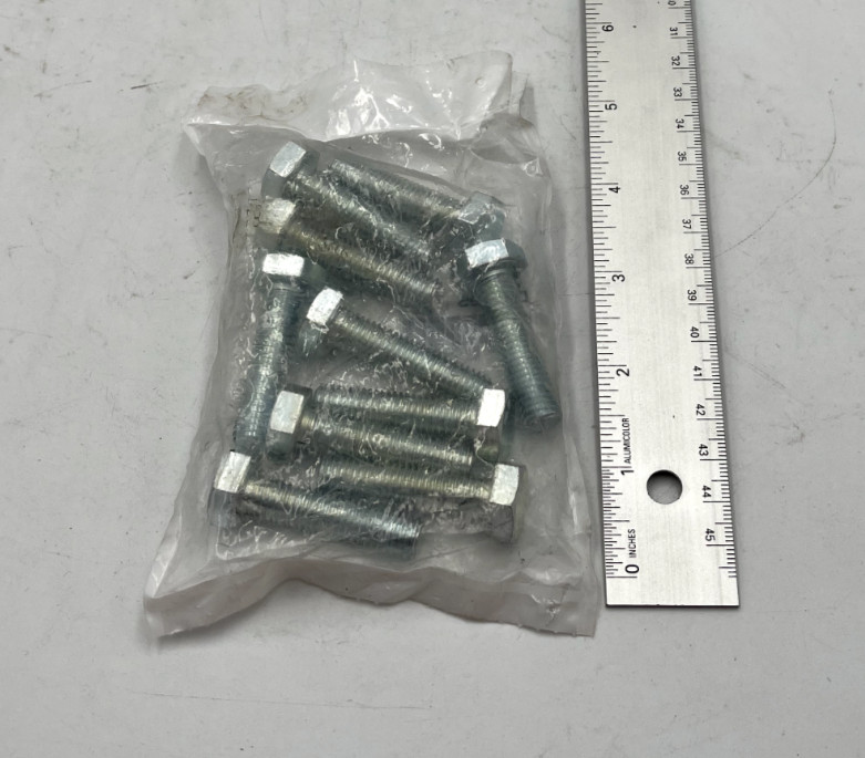 Hex Head Cap Screw: M10x1.5, 40.00 mm Length, Grade 10.9 Steel, Zinc (10 Pack)