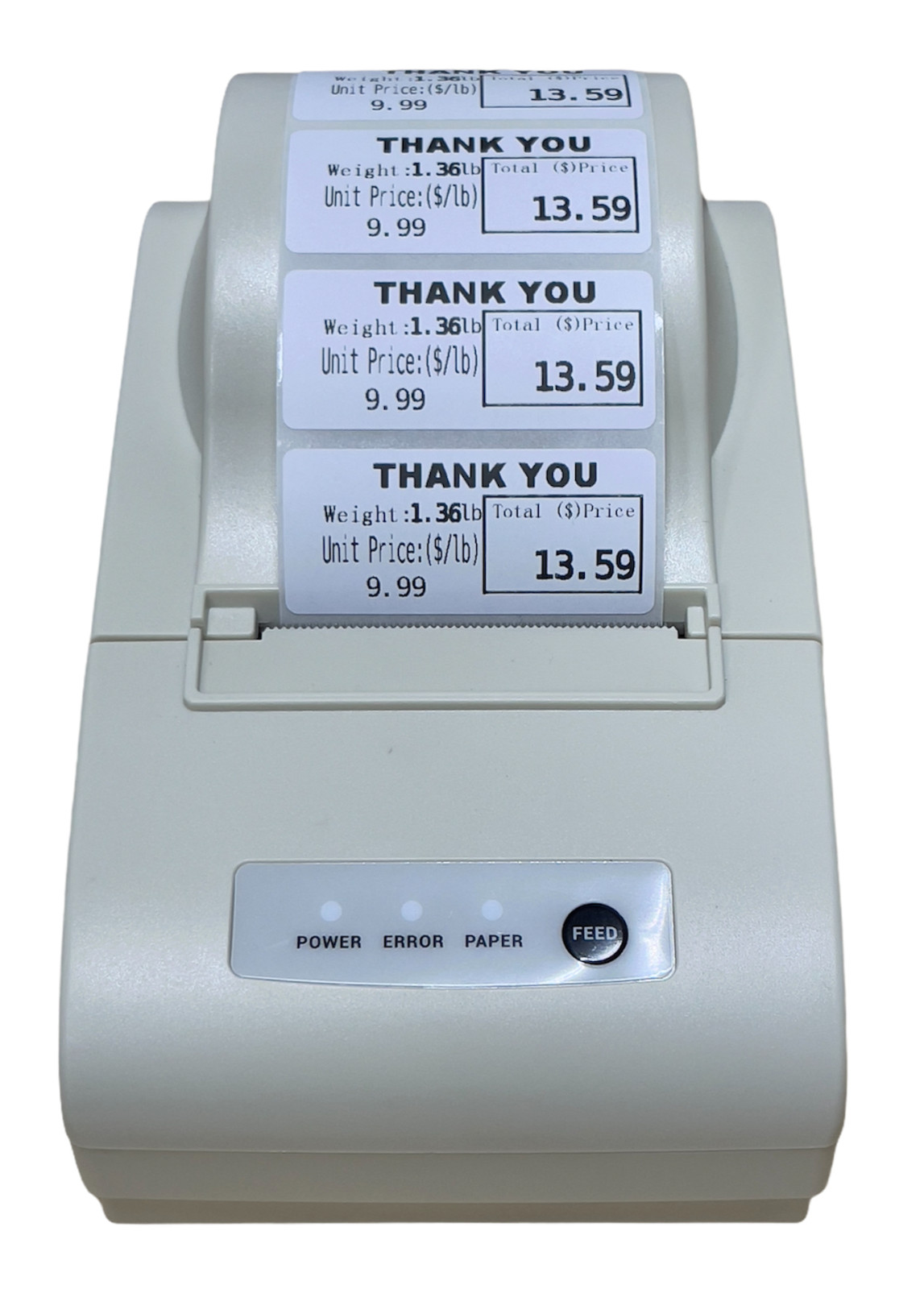 CAS LST-8060 Label 55 x 25 mm 550 Per Roll 12 Rolls Per Case 6600 Labels