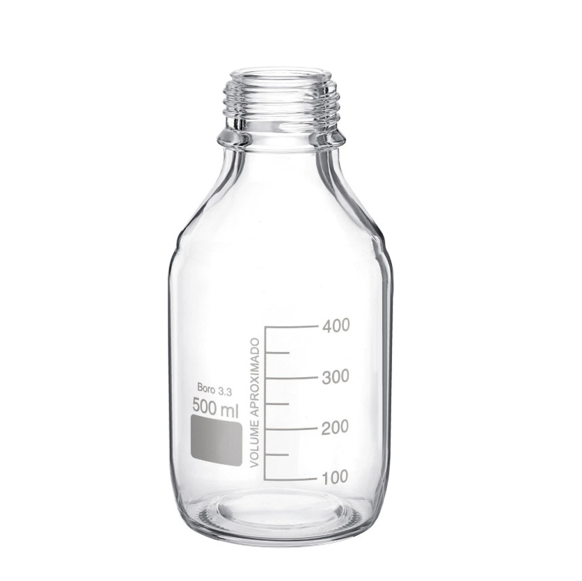 250mL/500mL Lab Gas Washing Bottle, Lab Glassware, Drechsel Head, GL45 Mouth New