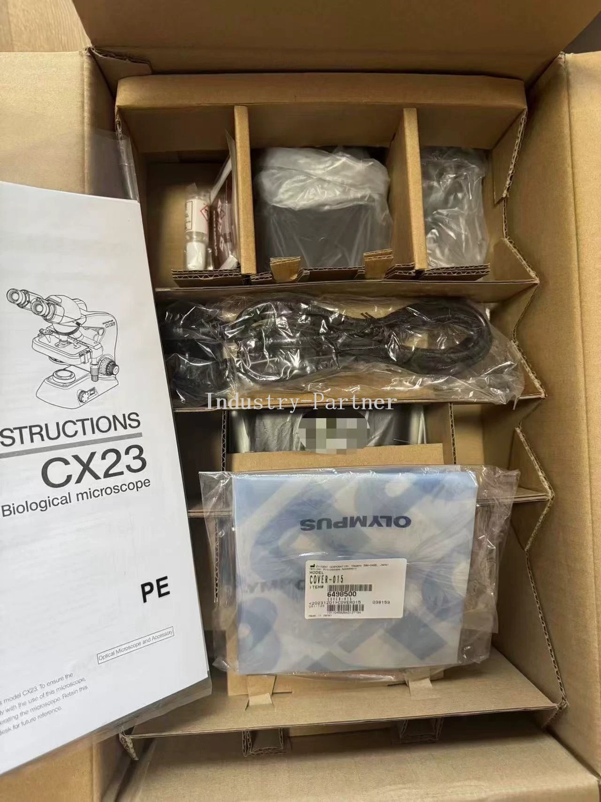 Olympus CX23 Binocular Microscope w/ 10X Eyepieces, 4X/10X/40X/100X Objectives.