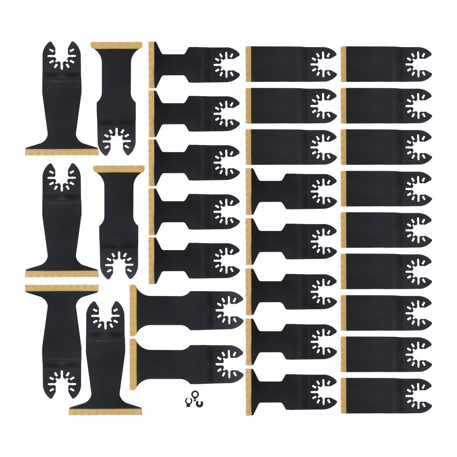 Multi Tool Blades -30Pcs Oscillating Tool Blades for Metal Wood Plastic Titanium