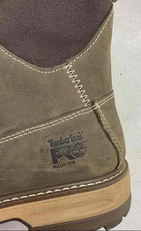 Timberland PRO Hightower Brown Leather Alloy Toe Work Boots Women’s Size 9W