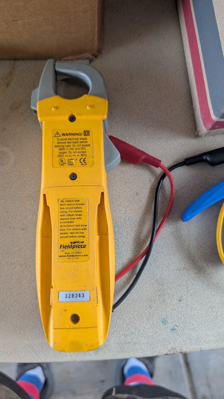 Fieldpiece SC66 Wireless Power Clamp Meter W/HVAC Temperature Clamp- Used