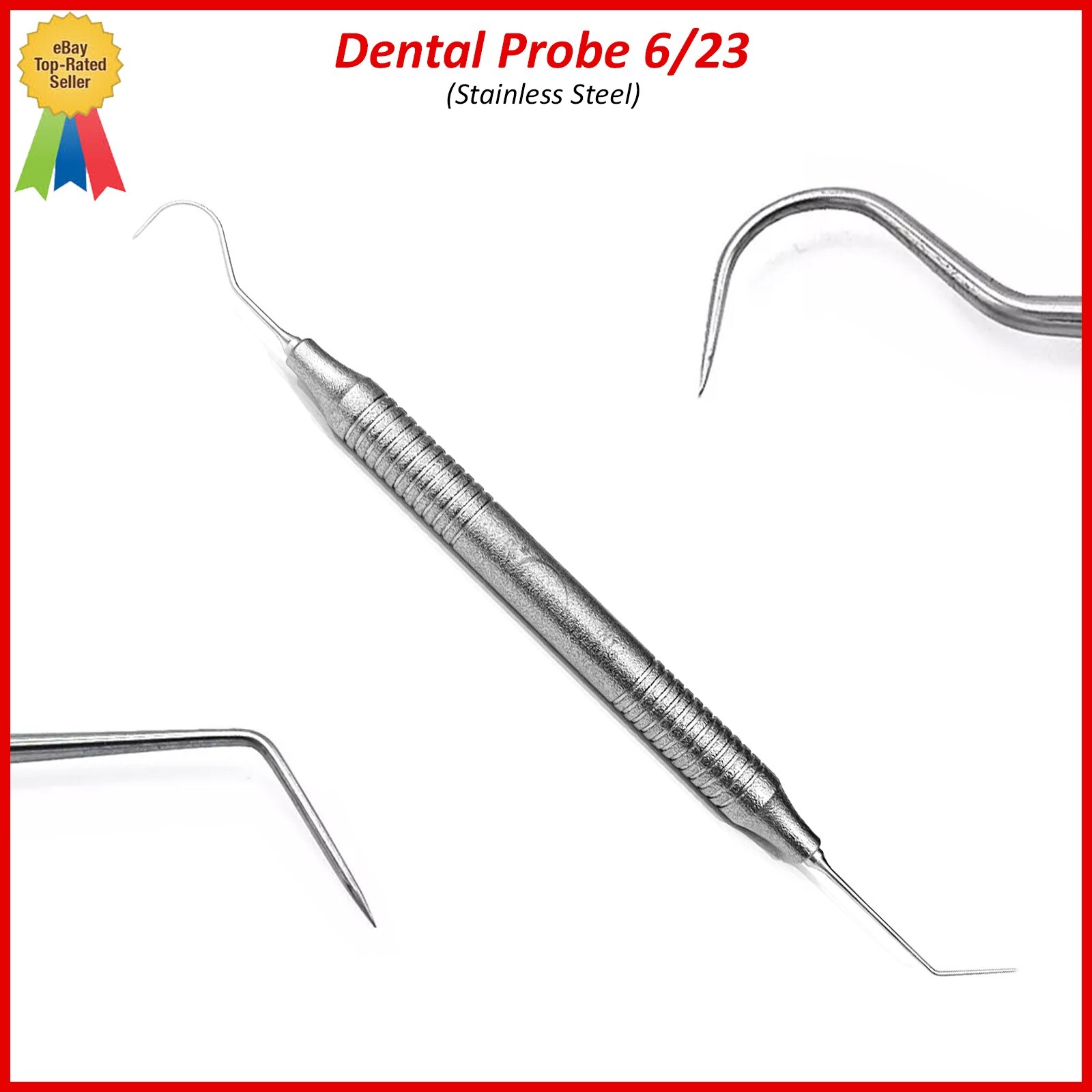 Dental Explorer Probe 6/23 Hollow Handle Diagnostic Double Ended Examination