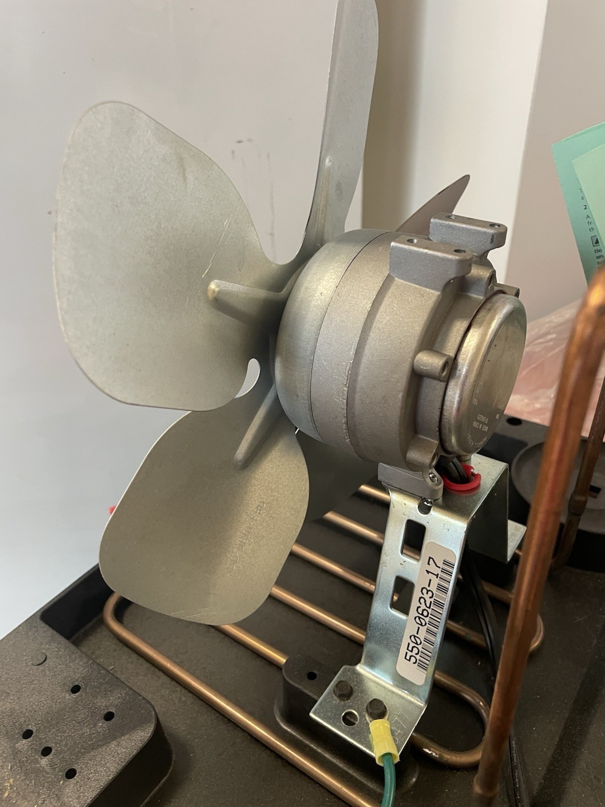 refrigeration condenser cooling fan with fan blade(9.75”) motor 115V 9 Watts