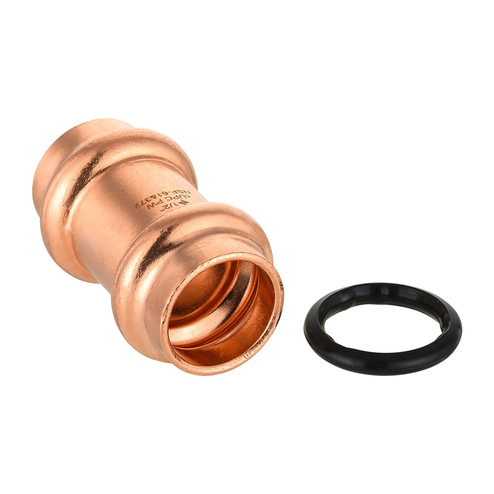 10 PCS EFIELD 1/2 » Press Fit Straight Coupling Fitting, No Lead , Pro Pack