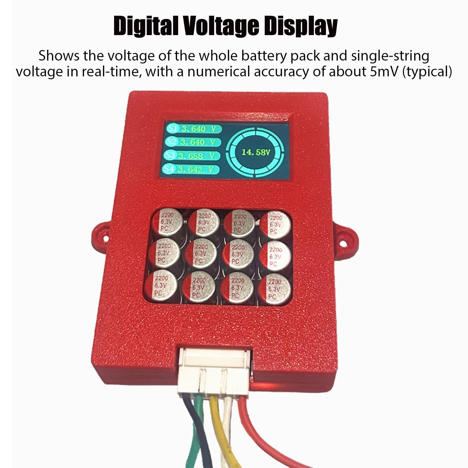 5A 4S LiFePo4 & NCM Active Battery Balancer, 12V, 0-5.5A Adaptive, Digital Vo…
