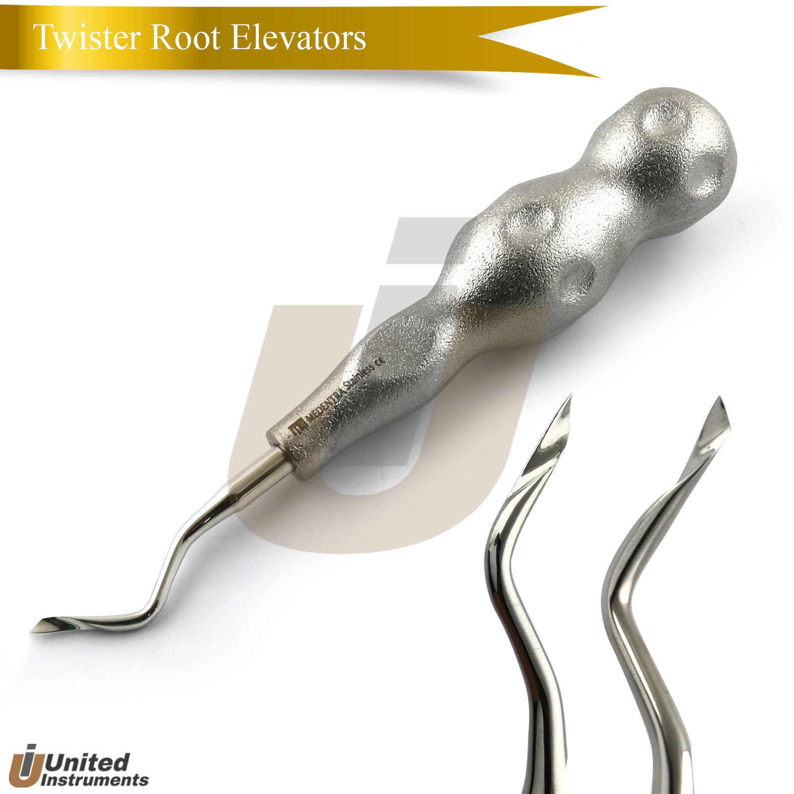 Dental Periotome Power Twist Left, Right, Straight Root Elevators Set Of 6