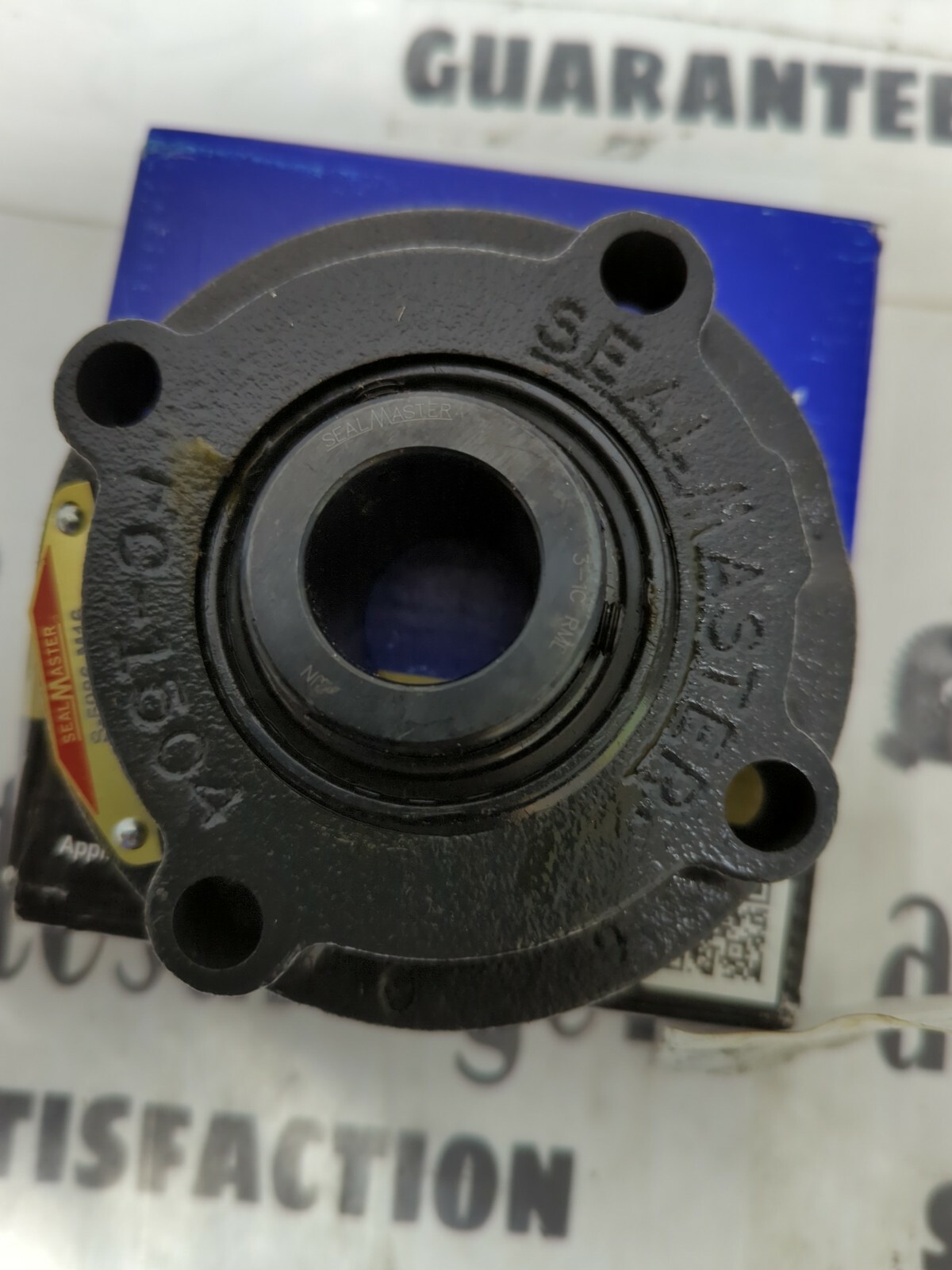 SEALMASTER,S-5086-M16,FLANGE MOUNT BEARING 4-BOLT BASE 1 IN BORE NOS