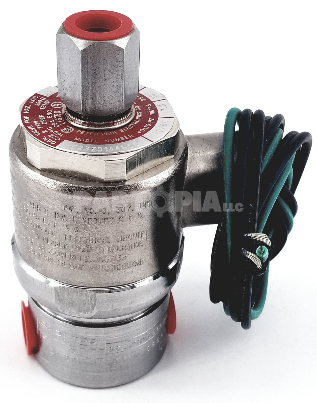 Peter Paul E23Z0144NCCM Solenoid Valve, 120/60Hz, 7.3W, 100Psi, .69MPa, Ser. XY