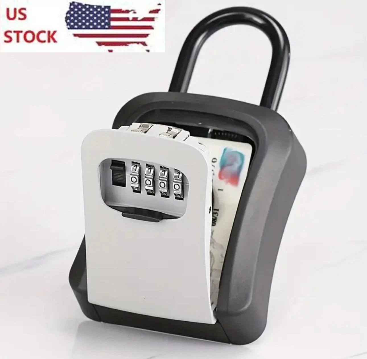Key Lock Box Combination Wall Non Metal 4 Digit Security Storage Case Organizer