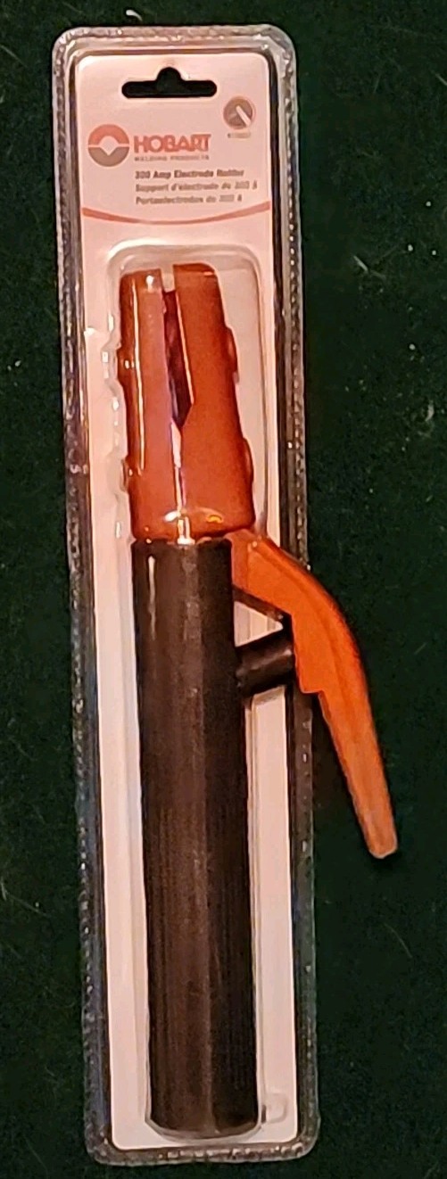 Hobart 300 Amp Electrode Holder with Spring-Loaded Jaws! Rods Up To 1/4″ #770027
