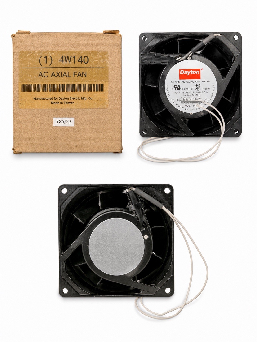 Dayton 4W140 AC Axial Fan 115V Black Ball Bearing 100-499 CFM