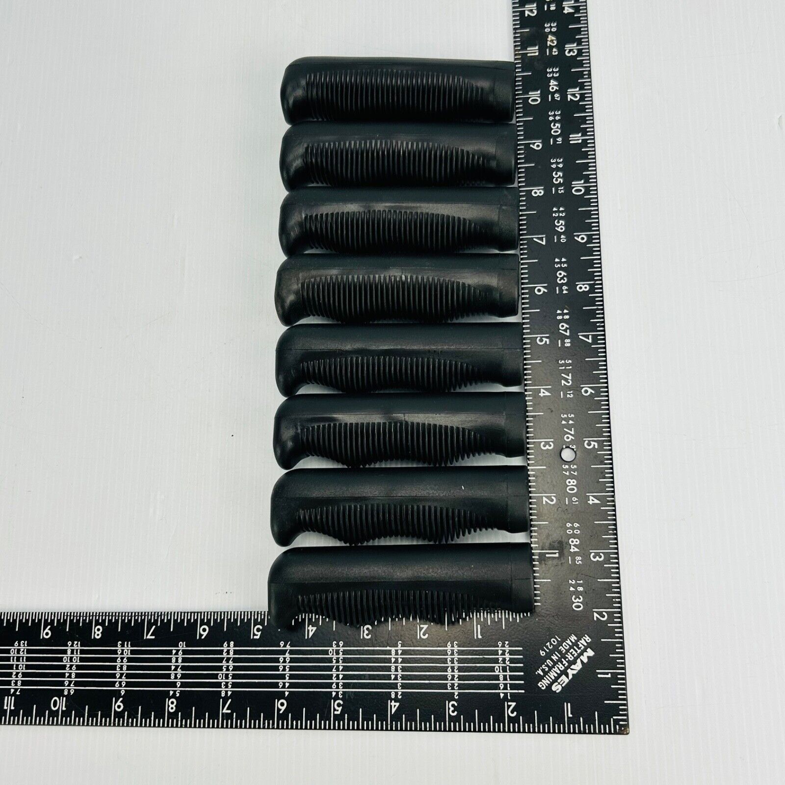 Handle Grips 4-1/2″ Long Black Flangeless For 3/4″ Diameter Handle Lot of 8