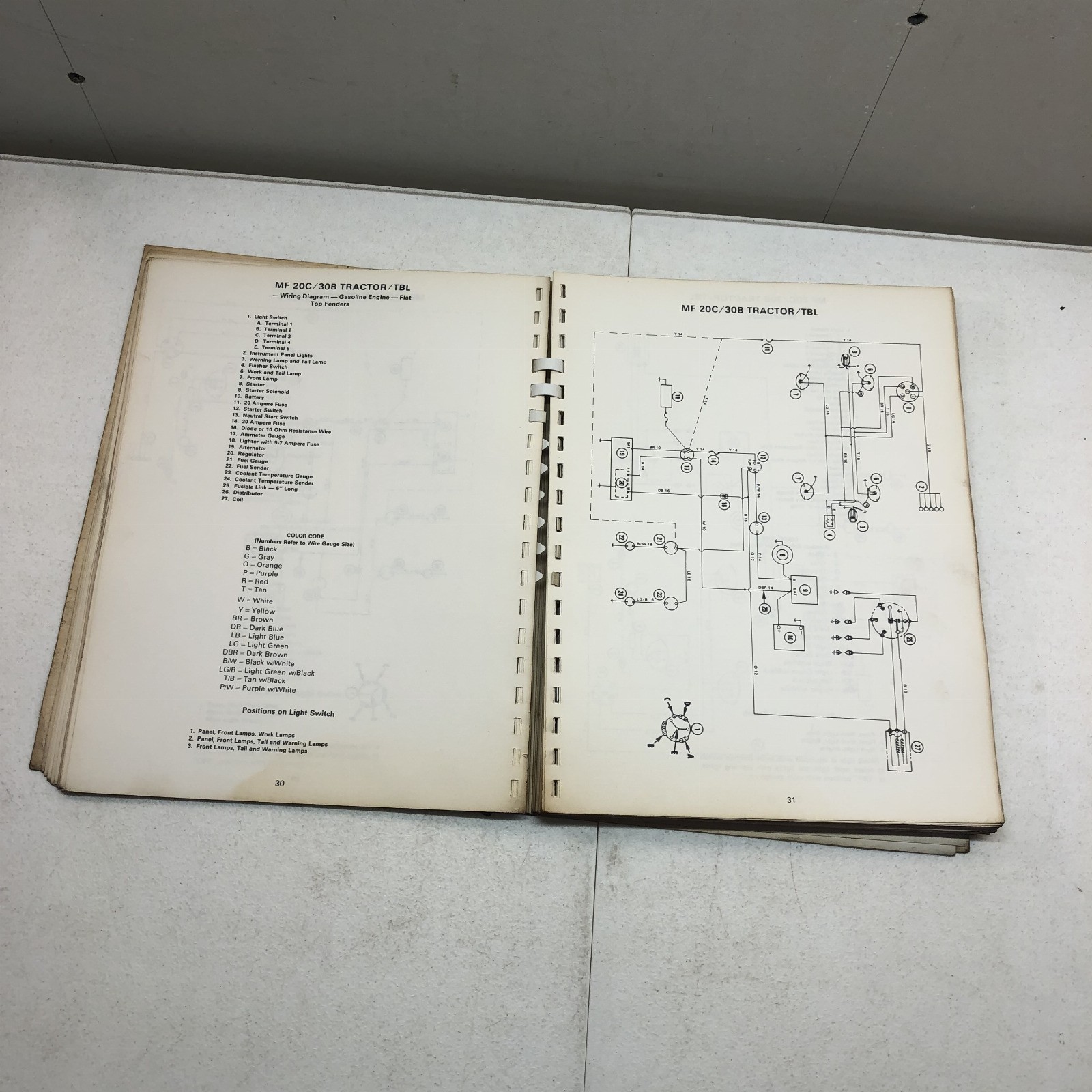 Massey Ferguson / Massey Harris Electrical Wiring Diagrams Service Manual