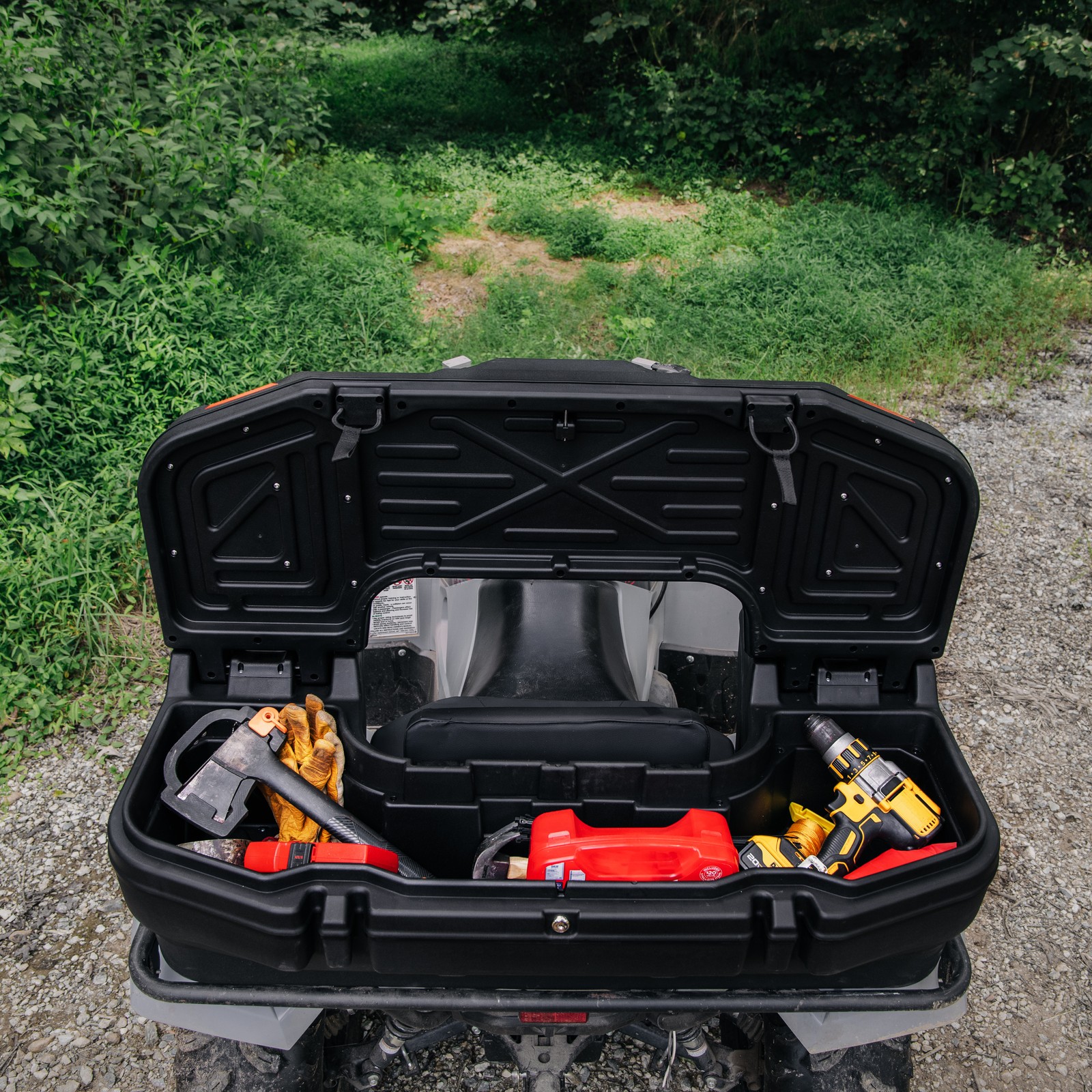 Black Boar ATV Rear Storage Box & Lounger, Seat with Increased Durability, 66014