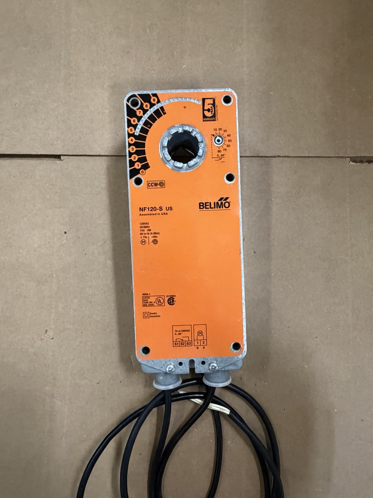 BELIMO NF120-S-US / NF120SUS Damper Actuator 120vAC Used
